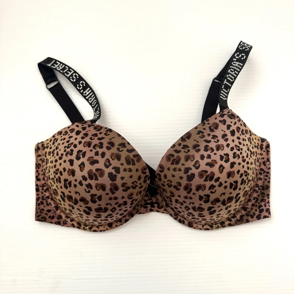 Victoria's Secret Very Sexy Push Up Bra Leopard Print Size 36 DD